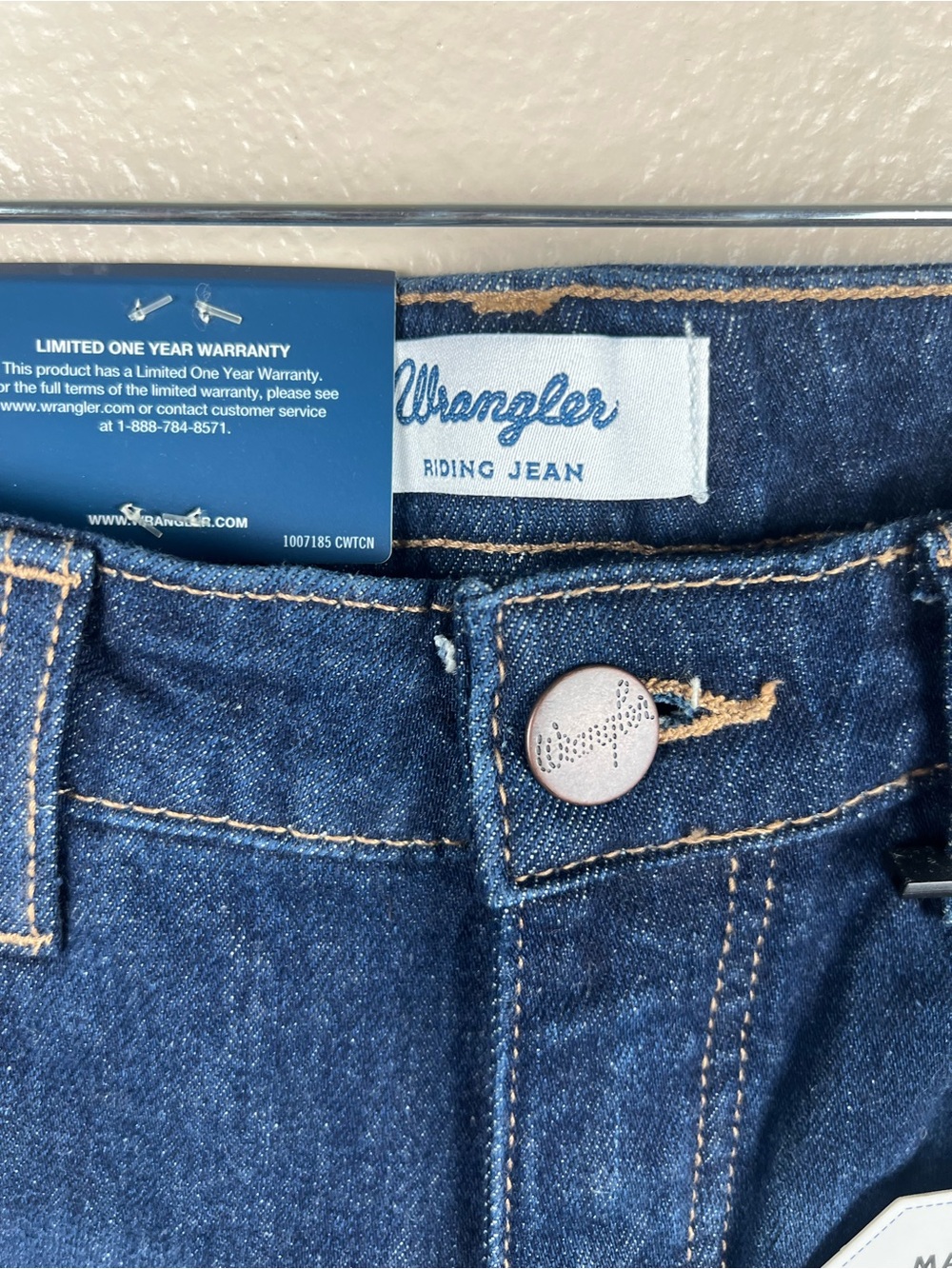 NWT Wrangler Riding Jean Rodeo Bootcut High Rise 24x34 - Picture 3 of 6